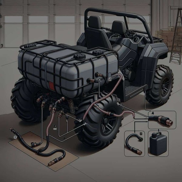 Comment installer un réservoir d'essence supplémentaire sur un quad pour les longues randonnées ?