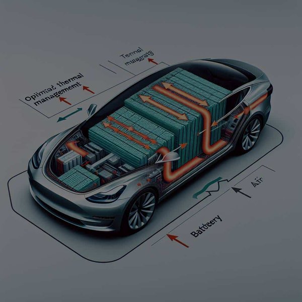Comment optimiser la gestion thermique d'une batterie de voiture électrique Tesla Model 3 ?